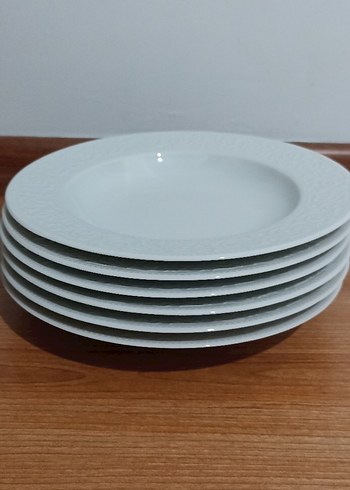 Beden Kütahya Porselen 22 cm Büyük Boy Porselen Tabak 6 li