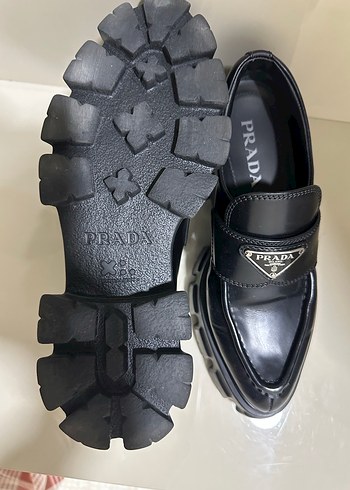 Prada Siyah Platform Topuklu Kadın Loafer - Görsel 6