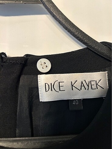 40 Beden siyah Renk Dice kayek elbise