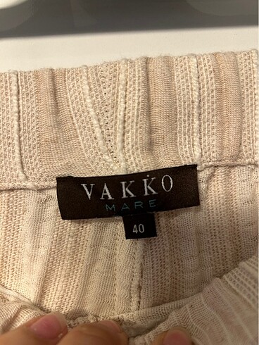 40 Beden camel Renk Vakko Pantolon