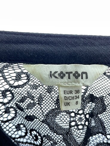 36 Beden siyah Renk Koton Bluz %70 İndirimli.
