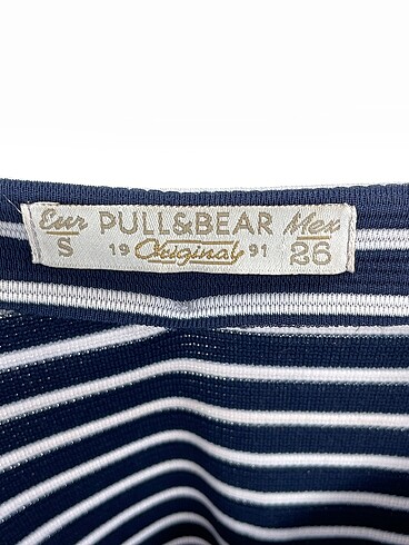 s Beden lacivert Renk Pull and Bear Midi Etek %70 İndirimli.