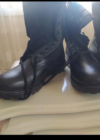 Siyah Deri Gotik Tokalı Erkek Botları - Görsel 3