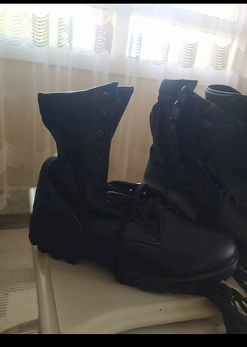 Siyah Deri Gotik Tokalı Erkek Botları - Görsel 4