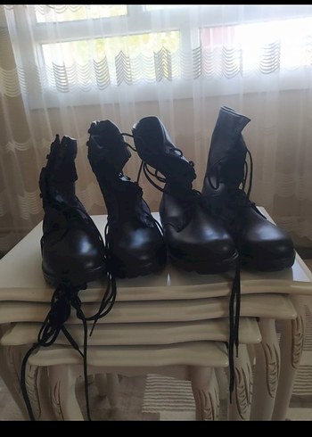 Erkek Siyah Kamuflaj Desenli Kemerli Bot - Görsel 2