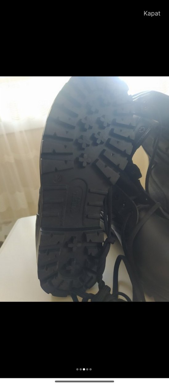 Erkek Siyah Kamuflaj Desenli Kemerli Bot - Görsel 4