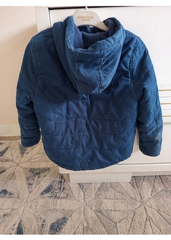 Erkek Çocuk Mavi Düğmeli Denim Ceket - Görsel 3