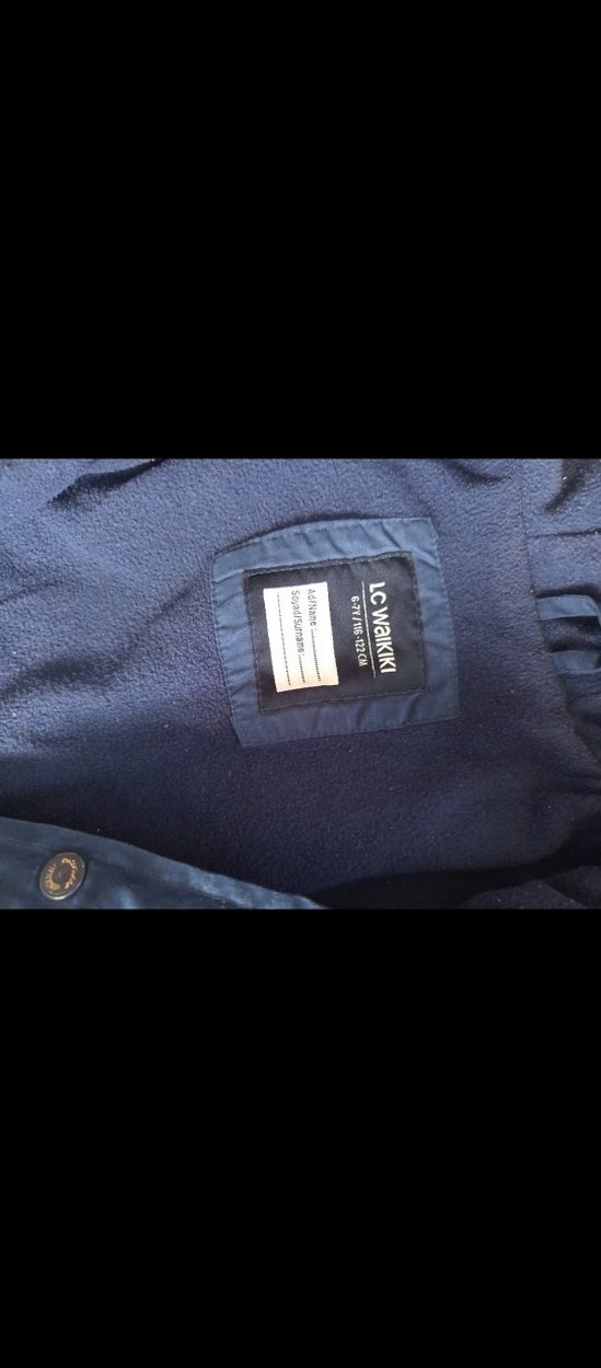 Erkek Çocuk Mavi Düğmeli Denim Ceket - Görsel 2