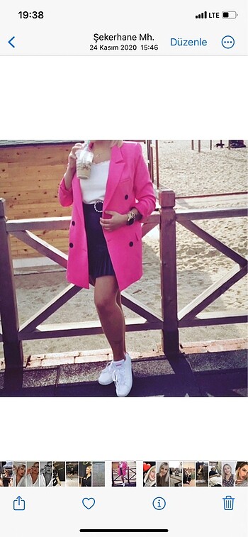 Pembe blazer
