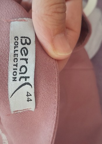 44 Beden Pembe Midi Kadın Salaş Kumaş Pantolon