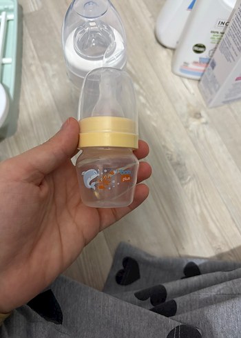 Bebek Biberonu, Pastel Beyaz, Fil Desenli - Görsel 2