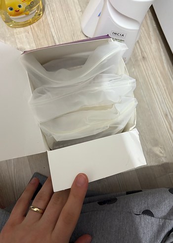 Süt Saklama Poşeti ve Kabı Beyaz Gri - Görsel 2