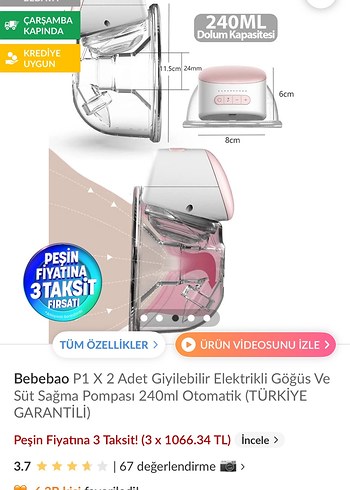 Taşınabilir Göğüs Pompası - Ten Rengi - Görsel 8
