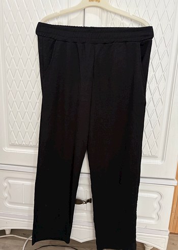 Siyah Midi Uzun Kollu Keten Kadın Kimono - Görsel 2