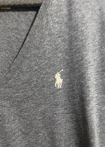 Polo Ralph Lauren Gri V Yaka bayan tshirt