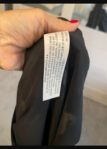 Massimo Dutti Siyah Kemerli Uzun Kadın Elbise