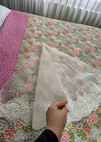 gelin duvağı tek kullanimlik yani bursefer kullanildi - Görsel 10