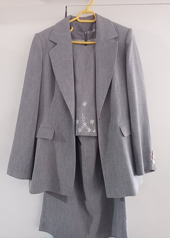 3 lü ogretmen takımı gri ve mavi ton soğuk ton - Görsel 2