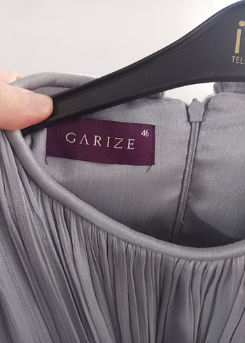 Gri Pilili Uzun Abiye Elbise - Görsel 5