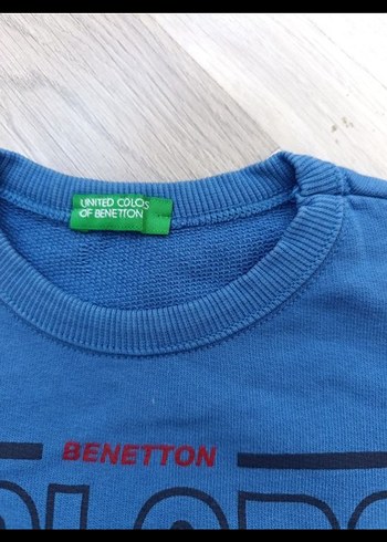 7 Yaş Beden Mavi Erkek Çocuk Sweatshirt