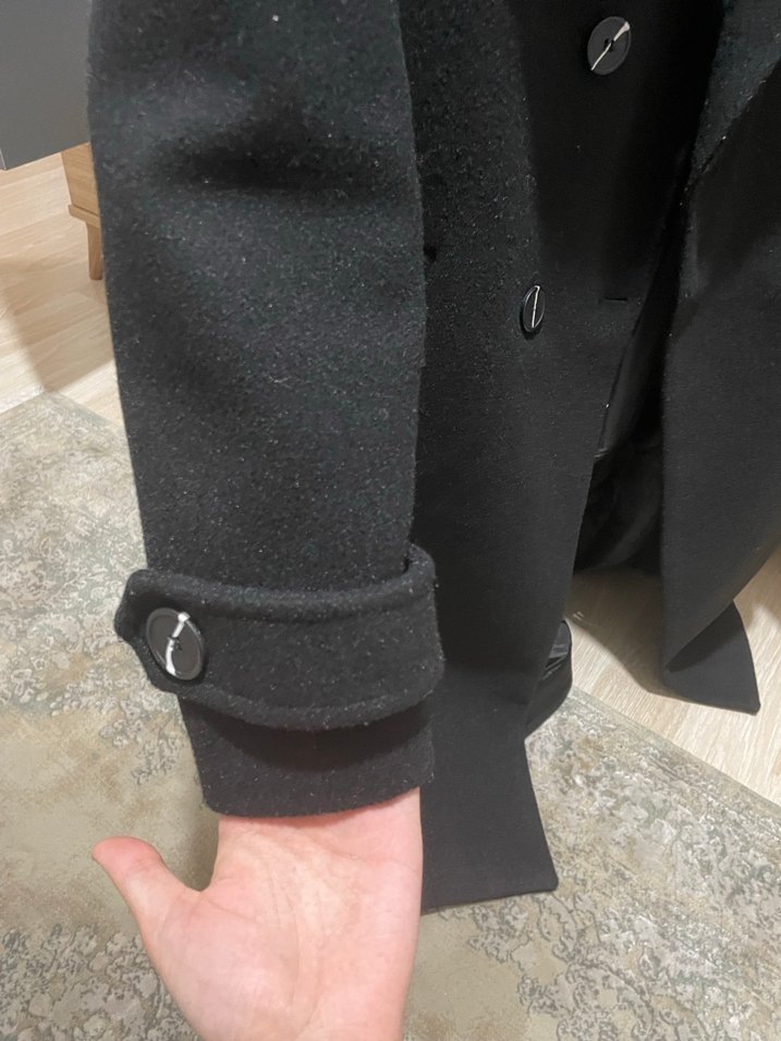 Kadın Siyah Kaban - Görsel 3