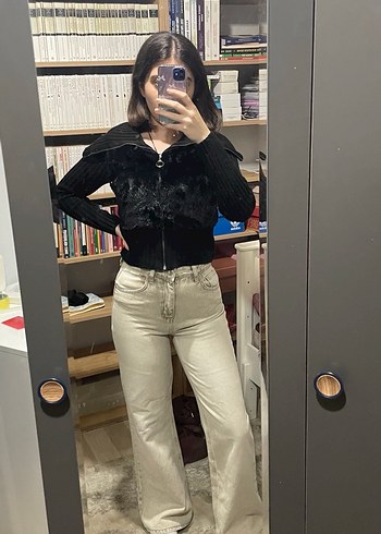 Bej Kadın Jean - Görsel 6