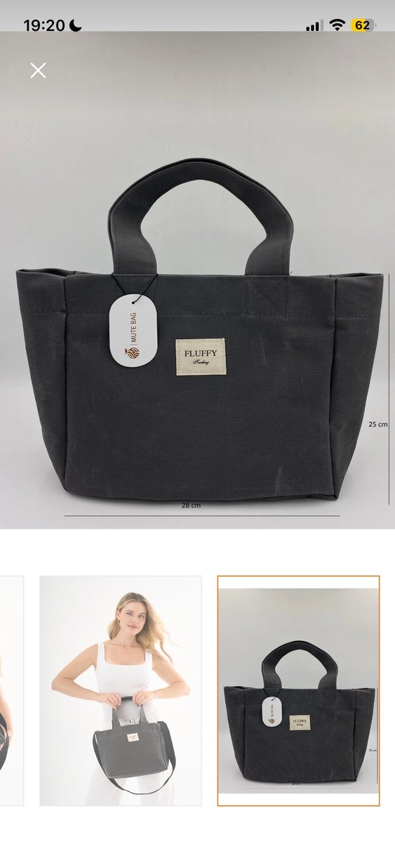 Fluffy Dark Mumlu Çanta - Görsel 2