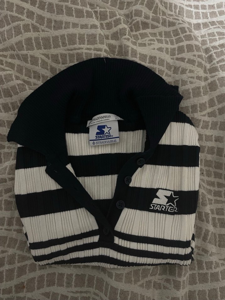 Stradivarius Polo Yaka Kazak - Görsel 3