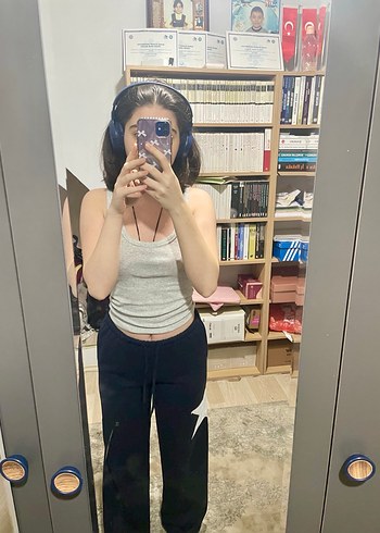 Kadın Lacivert Yıldız Baskılı Eşofman - Görsel 5