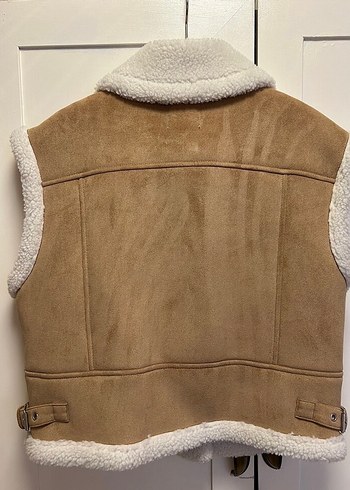 Zara Kürk Detaylı Süet Yelek - Görsel 2