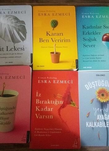 Esra ezmeci 5 kitap + defter seti