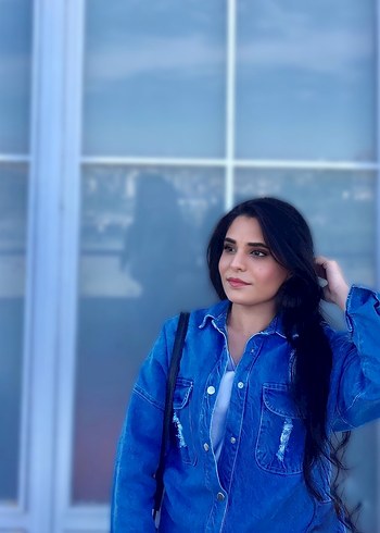 Mavi Bol Kesim Kadın Denim Ceket