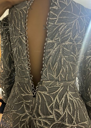 Gri sim işlemeli abiye - Görsel 4