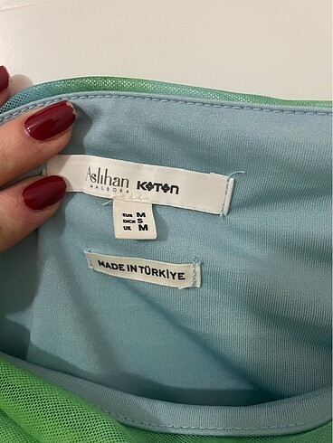 Koton Koton drapeli mini elbise