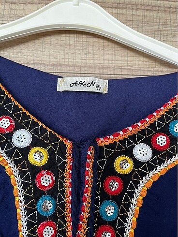 Etnik desenli elbise - Görsel 2