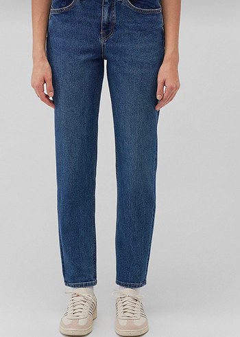 Lacivert Kadın Denim mom jean