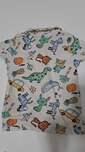 6 Yaş Beden Kısa kollu pijama
