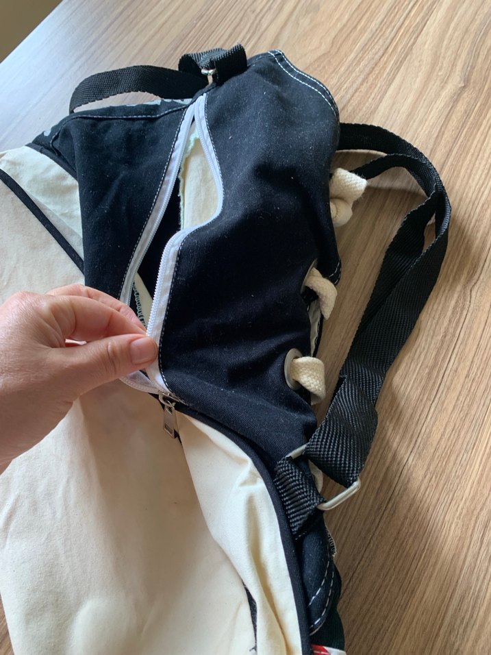 One Direction Baskılı Siyah Denim Çanta - Görsel 4