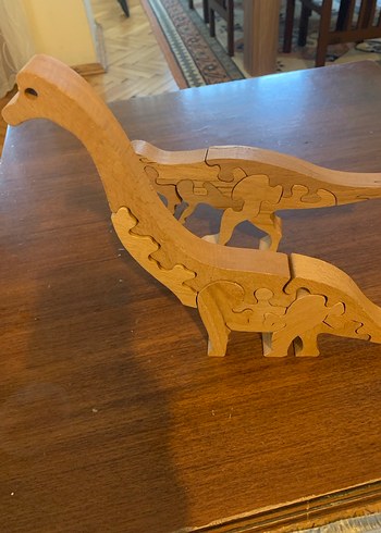 Renkli Ahşap Dinozor Figürleri - Görsel 6