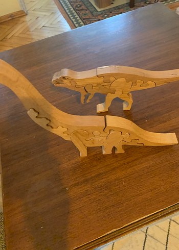 Renkli Ahşap Dinozor Figürleri - Görsel 5