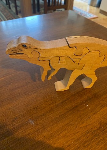 Renkli Ahşap Dinozor Figürleri - Görsel 3