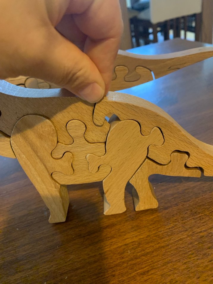 Renkli Ahşap Dinozor Figürleri - Görsel 4