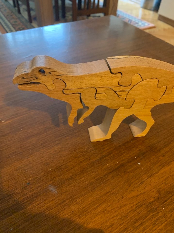 Renkli Ahşap Dinozor Figürleri - Görsel 3