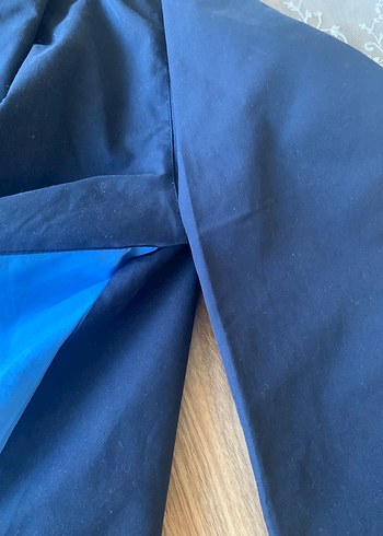 Erkek çocuk Mavi Kapüşonlu Fermuarlı Yağmurluk - Görsel 7