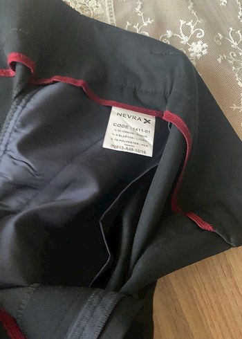 SiyahDüğmeli Kadın Kumaş Pantolon - Görsel 7