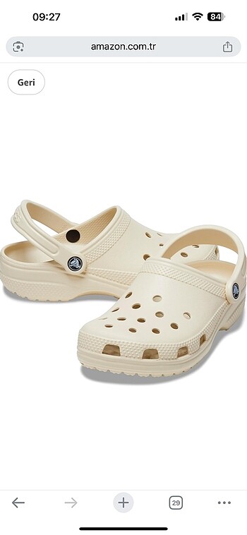 Crocs Orijinal Crocs 38-39 numara bej renk