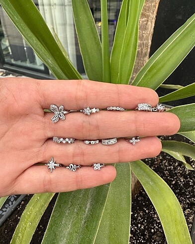 Beden altın Renk Taşlı Halka Piercing