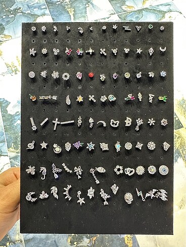  Beden gri Renk Tragus Helix Conch Piercing