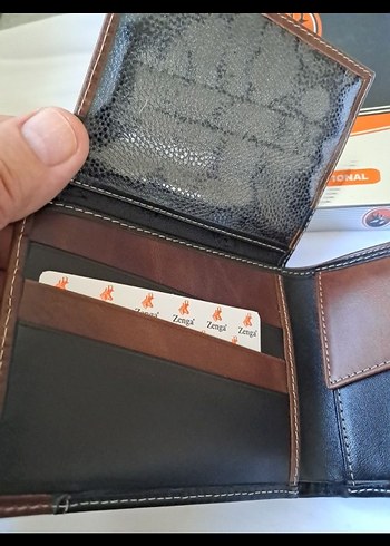 Zenga Siyah Kahverengi Erkek Cüzdan - Görsel 5