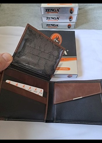 Zenga Siyah Kahverengi Erkek Cüzdan - Görsel 2